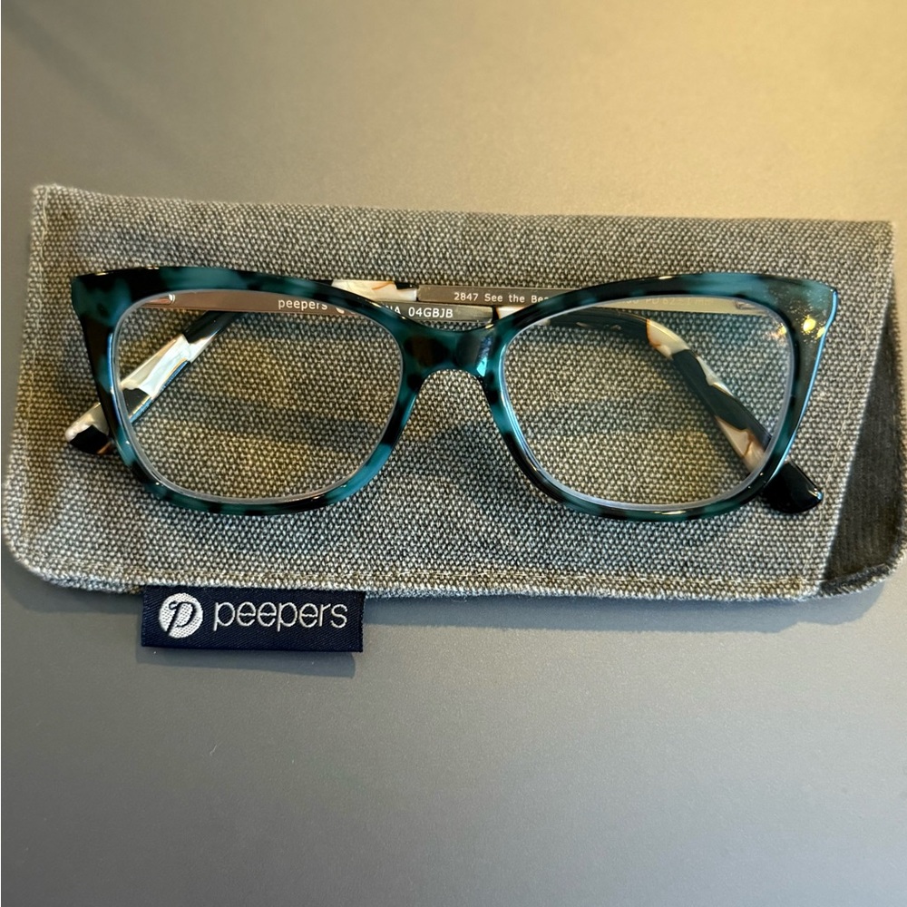Peepers Blue Light Tortoise Shell Reading Glasses